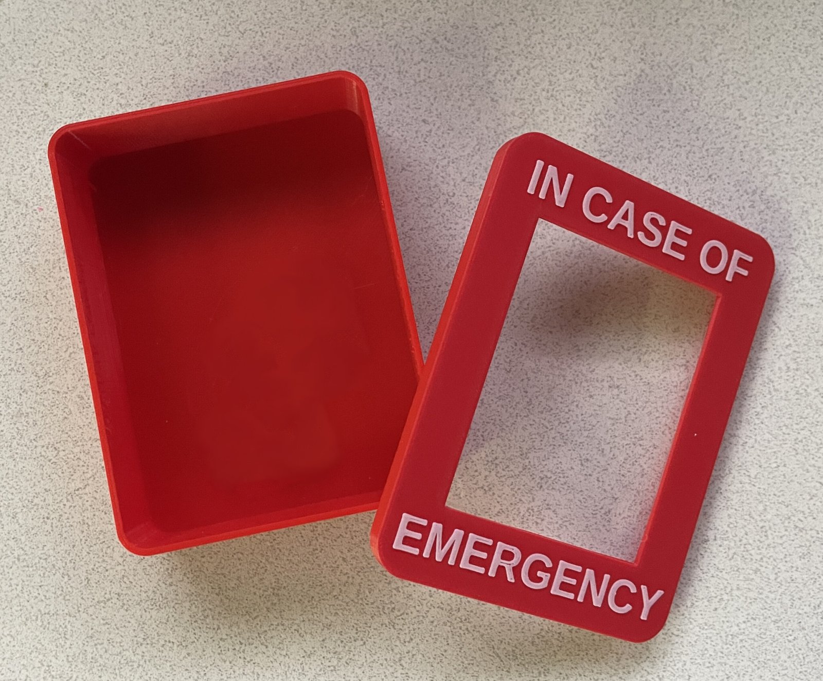Empty emergency box