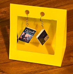 Book earrings