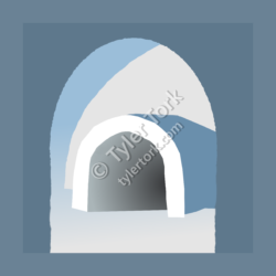 Igloo Seen from Inside Another Igloo